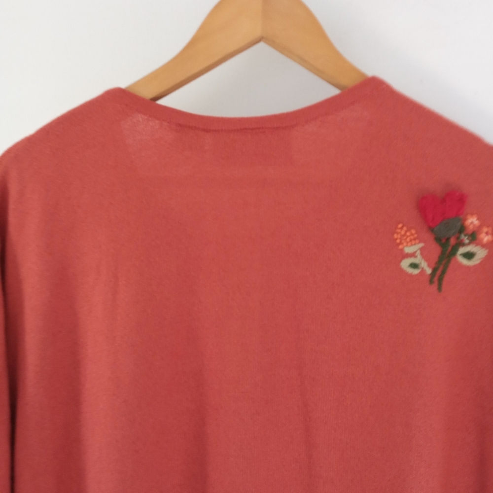 C.S.T. Studio 2X Knit Sweater Embroidered Top - Picture 10 of 13
